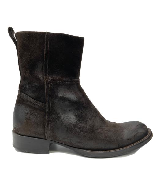 BUTTERO（ブッテロ）BUTTERO (ブッテロ) サイドジップブーツ ブラウン サイズ:SIZE 41の古着・服飾アイテム
