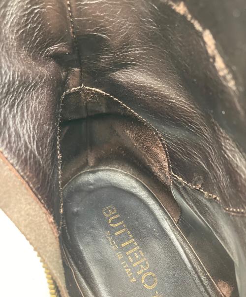 BUTTERO（ブッテロ）BUTTERO (ブッテロ) サイドジップブーツ ブラウン サイズ:SIZE 41の古着・服飾アイテム