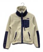 POLO RALPH LAURENポロ・ラルフローレン）の古着「フリースジャケット」｜ホワイト×ネイビー