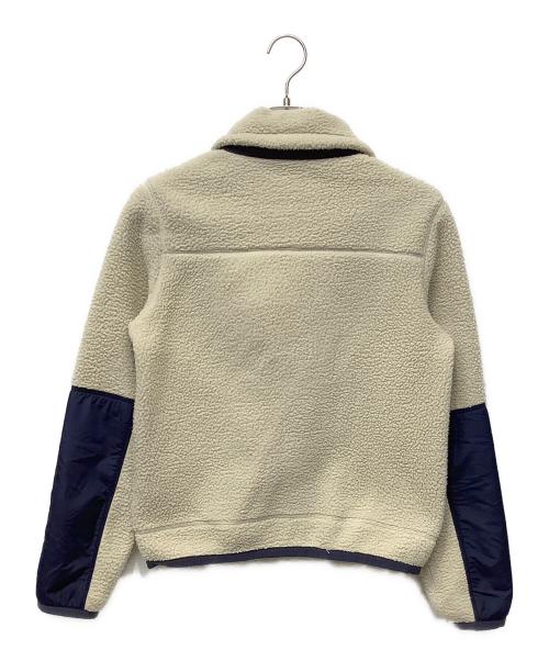 POLO RALPH LAUREN（ポロ・ラルフローレン）POLO RALPH LAUREN (ポロ・ラルフローレン) フリースジャケット ホワイト×ネイビー サイズ:XSの古着・服飾アイテム