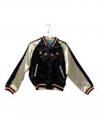 PINK HOUSEピンクハウス）の古着「リバーシブルスタジャン」｜ブラック×ブルー