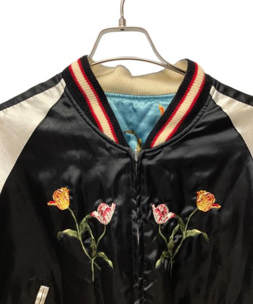 PINK HOUSE（ピンクハウス）PINK HOUSE (ピンクハウス) リバーシブルスタジャン ブラック×ブルー サイズ:Freeの古着・服飾アイテム