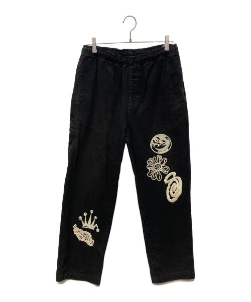 stussy（ステューシー）stussy (ステューシー) NOMA ICON BEACH PANT ブラック サイズ:Mの古着・服飾アイテム
