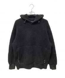 COMME des GARCONS（コムデギャルソン）の古着「ボアフリースプルパーカー」｜ブラック