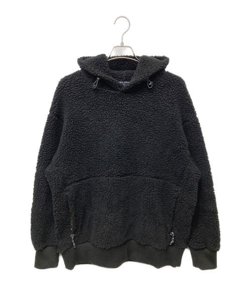 COMME des GARCONS（コムデギャルソン）COMME des GARCONS (コムデギャルソン) ボアフリースプルパーカー ブラック サイズ:Mの古着・服飾アイテム