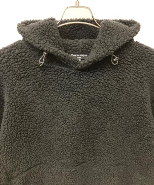 COMME des GARCONS（コムデギャルソン）COMME des GARCONS (コムデギャルソン) ボアフリースプルパーカー ブラック サイズ:Mの古着・服飾アイテム