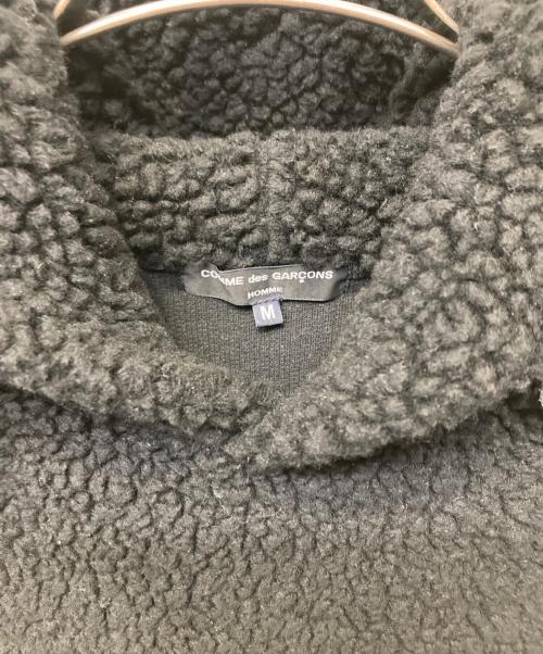 COMME des GARCONS（コムデギャルソン）COMME des GARCONS (コムデギャルソン) ボアフリースプルパーカー ブラック サイズ:Mの古着・服飾アイテム