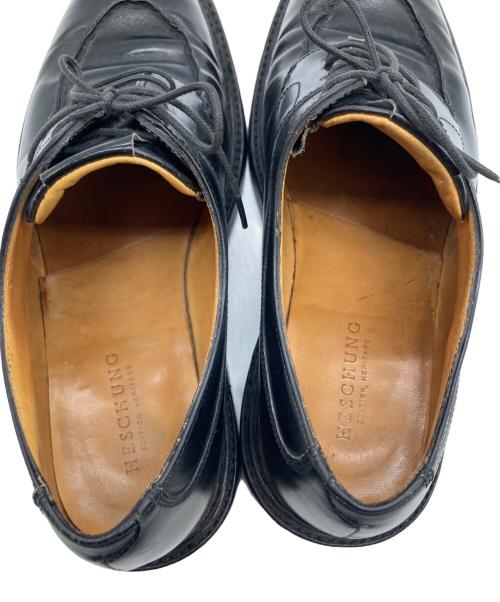 HESCHUNG（エシュン）HESCHUNG (エシュン) Uチップシューズ ブラック サイズ:6 1/2の古着・服飾アイテム