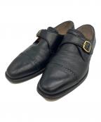 TANINO CRISCIタニノクリスチー）の古着「モンクストラップシューズ」｜ブラック