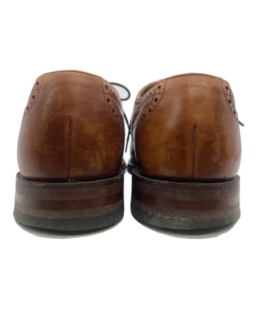 LOAKE（ローク）LOAKE (ローク) TWEED ストレートチップシューズ ブラウン サイズ:6 1/2の古着・服飾アイテム