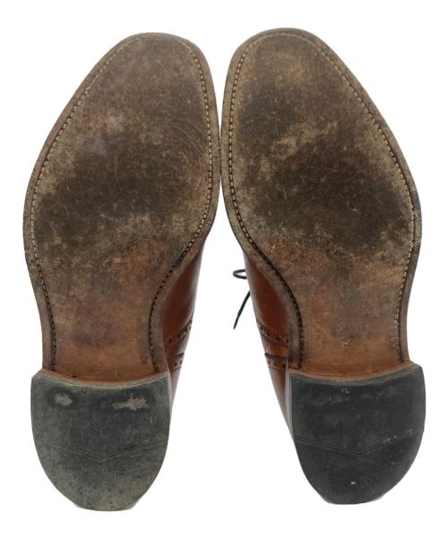 LOAKE（ローク）LOAKE (ローク) TWEED ストレートチップシューズ ブラウン サイズ:6 1/2の古着・服飾アイテム