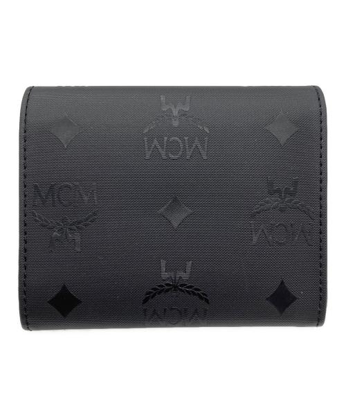 MCM（エムシーエム）MCM (エムシーエム) 3つ折り財布 ブラックの古着・服飾アイテム