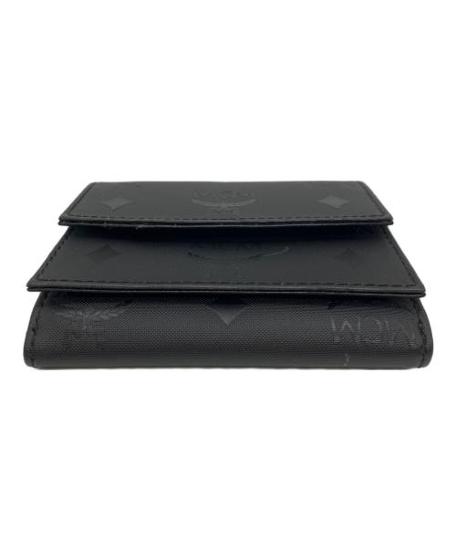 MCM（エムシーエム）MCM (エムシーエム) 3つ折り財布 ブラックの古着・服飾アイテム