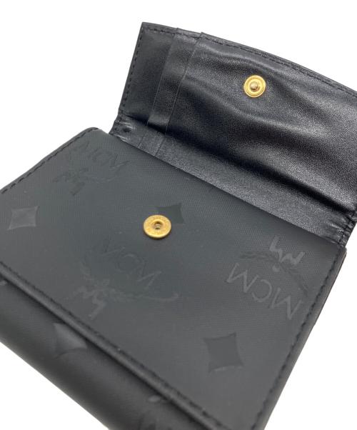 MCM（エムシーエム）MCM (エムシーエム) 3つ折り財布 ブラックの古着・服飾アイテム