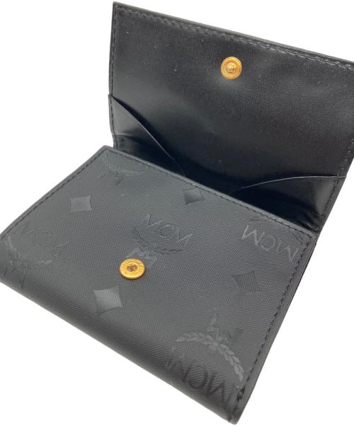 MCM（エムシーエム）MCM (エムシーエム) 3つ折り財布 ブラックの古着・服飾アイテム