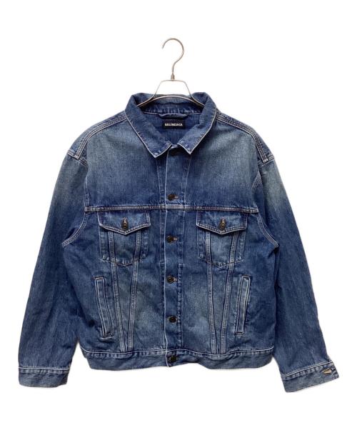 BALENCIAGA（バレンシアガ）BALENCIAGA (バレンシアガ) バックロゴデニムジャケット インディゴ サイズ:46の古着・服飾アイテム