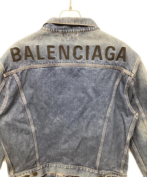 BALENCIAGA（バレンシアガ）BALENCIAGA (バレンシアガ) バックロゴデニムジャケット インディゴ サイズ:46の古着・服飾アイテム