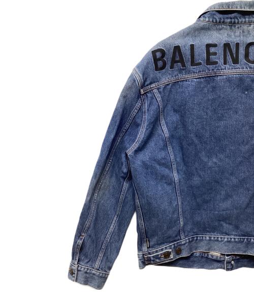 BALENCIAGA（バレンシアガ）BALENCIAGA (バレンシアガ) バックロゴデニムジャケット インディゴ サイズ:46の古着・服飾アイテム