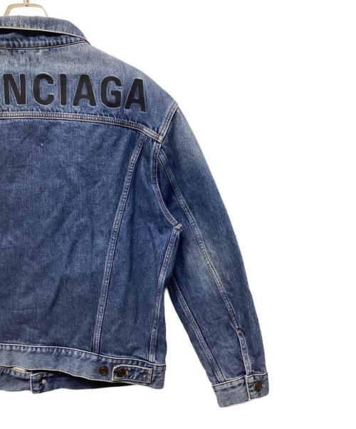 BALENCIAGA（バレンシアガ）BALENCIAGA (バレンシアガ) バックロゴデニムジャケット インディゴ サイズ:46の古着・服飾アイテム
