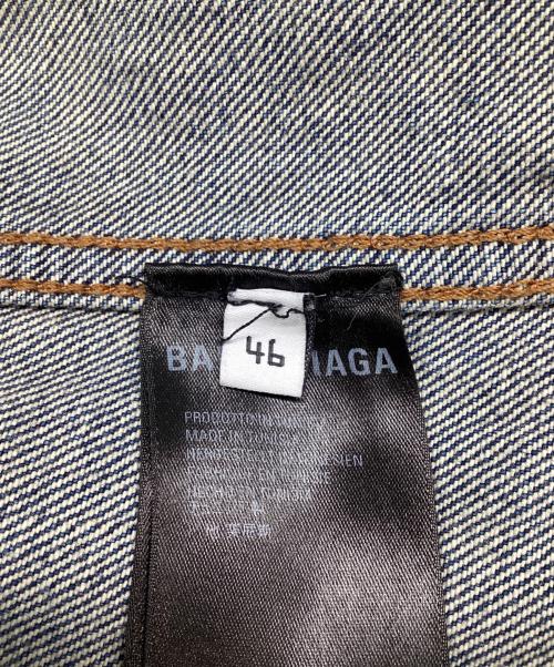 BALENCIAGA（バレンシアガ）BALENCIAGA (バレンシアガ) バックロゴデニムジャケット インディゴ サイズ:46の古着・服飾アイテム