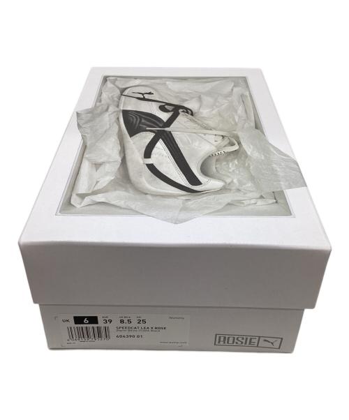 PUMA（プーマ）PUMA (プーマ) PUMA SPEEDCAT LEA x ROSE WARM WHITE-PUMA BLACK ホワイト サイズ:25cmの古着・服飾アイテム