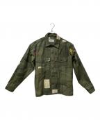 MIYAGIHIDETAKAミヤギヒデタカ）の古着「ミリタリーシャツ」｜カーキ