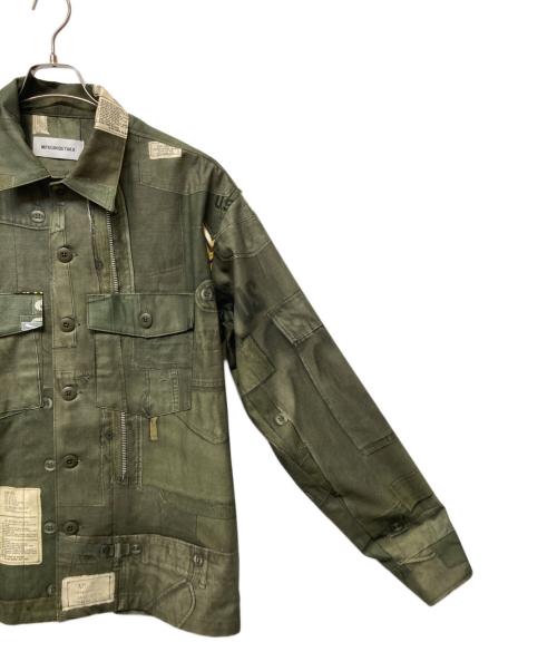 MIYAGIHIDETAKA（ミヤギヒデタカ）MIYAGIHIDETAKA (ミヤギヒデタカ) ミリタリーシャツ カーキ サイズ:XLの古着・服飾アイテム