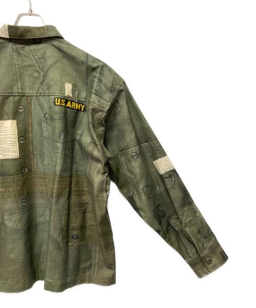 MIYAGIHIDETAKA（ミヤギヒデタカ）MIYAGIHIDETAKA (ミヤギヒデタカ) ミリタリーシャツ カーキ サイズ:XLの古着・服飾アイテム