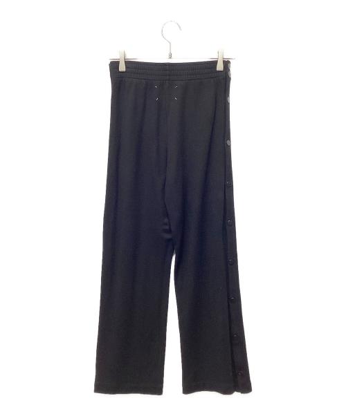 Maison Margiela（メゾンマルジェラ）Maison Margiela (メゾンマルジェラ) サイドボタンスウェットパン ブラック サイズ:38の古着・服飾アイテム