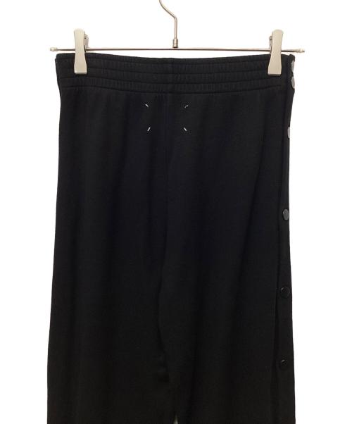 Maison Margiela（メゾンマルジェラ）Maison Margiela (メゾンマルジェラ) サイドボタンスウェットパン ブラック サイズ:38の古着・服飾アイテム