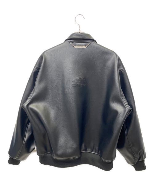 WTAPS（ダブルタップス）WTAPS (ダブルタップス) シンセティックレザージャケット ブラック サイズ:Lの古着・服飾アイテム