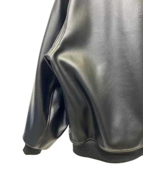 WTAPS（ダブルタップス）WTAPS (ダブルタップス) シンセティックレザージャケット ブラック サイズ:Lの古着・服飾アイテム