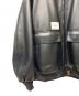 WTAPS (ダブルタップス) シンセティックレザージャケット ブラック サイズ:L：98000円