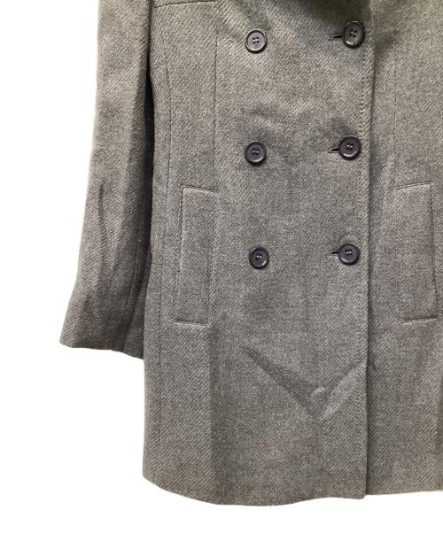 MIU MIU（ミュウミュウ）MIU MIU (ミュウミュウ) ウールコート グレー サイズ:38の古着・服飾アイテム