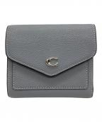 COACHコーチ）の古着「2つ折り財布」｜グレー