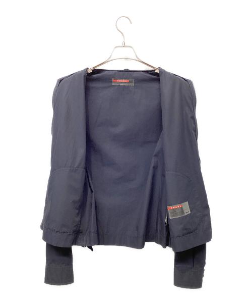 PRADA（プラダ）PRADA (プラダ) ブルゾン ネイビー サイズ:Lの古着・服飾アイテム