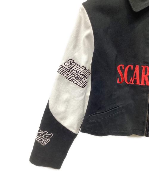 JH Design（ジェイエイチデザイン）JH DESIGN (ジェイエイチデザイン) 刺繍レーシングジャケット ホワイト サイズ:Lの古着・服飾アイテム