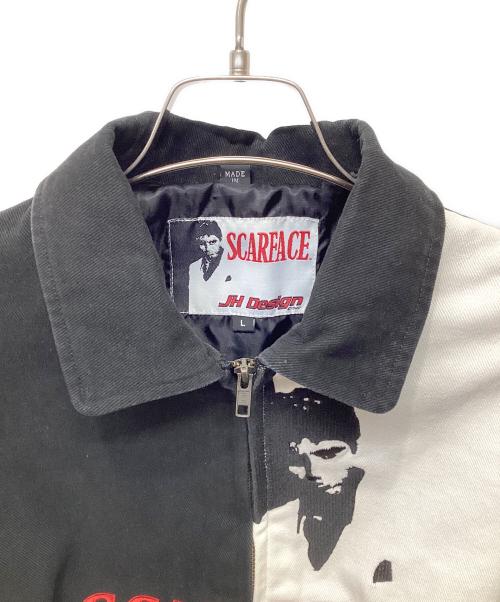 JH Design（ジェイエイチデザイン）JH DESIGN (ジェイエイチデザイン) 刺繍レーシングジャケット ホワイト サイズ:Lの古着・服飾アイテム