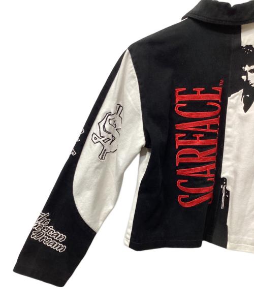 JH Design（ジェイエイチデザイン）JH DESIGN (ジェイエイチデザイン) 刺繍レーシングジャケット ホワイト サイズ:Lの古着・服飾アイテム