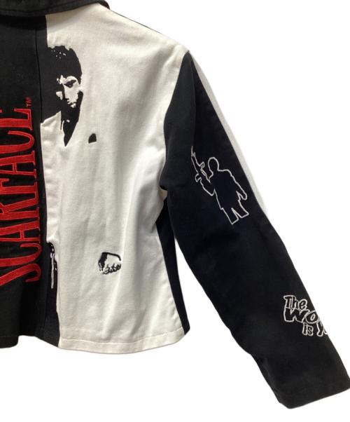 JH Design（ジェイエイチデザイン）JH DESIGN (ジェイエイチデザイン) 刺繍レーシングジャケット ホワイト サイズ:Lの古着・服飾アイテム