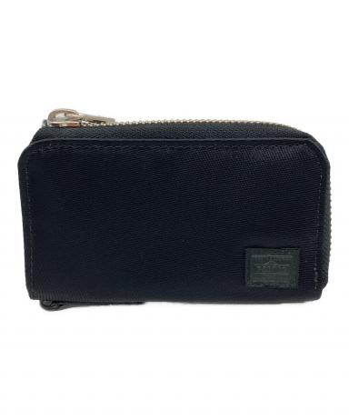 【未使用に近い】PORTER ポーター カレント 4連キーケース ブラック 中古・古着通販】PORTER (ポーター) 4連ナイロンキーケース ブラック