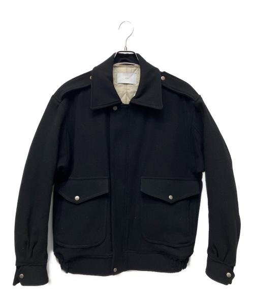 SUGARHILL（シュガーヒル）SUGARHILL (シュガーヒル) OLD MELTON FLIGHT JACKET ブラック サイズ:3の古着・服飾アイテム