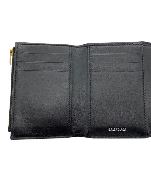 BALENCIAGA（バレンシアガ）BALENCIAGA (バレンシアガ) 3つ折り財布 ブラックの古着・服飾アイテム