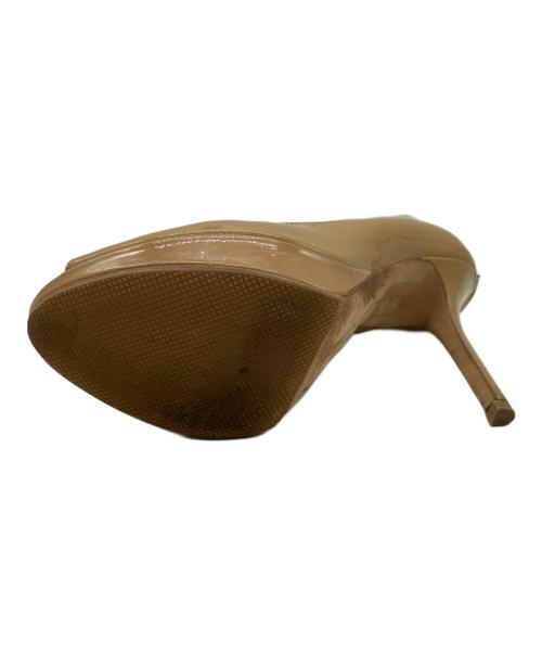 Christian Dior（クリスチャン ディオール）Christian Dior (クリスチャン ディオール) オープントゥーパンプス ベージュ サイズ:36の古着・服飾アイテム