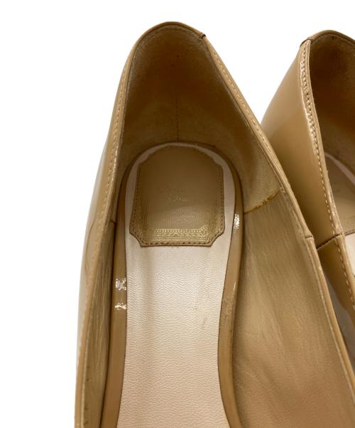 Christian Dior（クリスチャン ディオール）Christian Dior (クリスチャン ディオール) オープントゥーパンプス ベージュ サイズ:36の古着・服飾アイテム