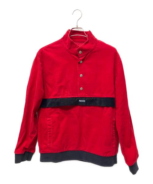 SUPREME（シュプリーム）SUPREME (シュプリーム) コーチジャケット corduroy pullover レッド サイズ:Lの古着・服飾アイテム