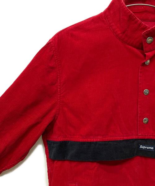 SUPREME（シュプリーム）SUPREME (シュプリーム) コーチジャケット corduroy pullover レッド サイズ:Lの古着・服飾アイテム
