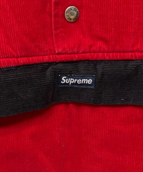 SUPREME（シュプリーム）SUPREME (シュプリーム) コーチジャケット corduroy pullover レッド サイズ:Lの古着・服飾アイテム