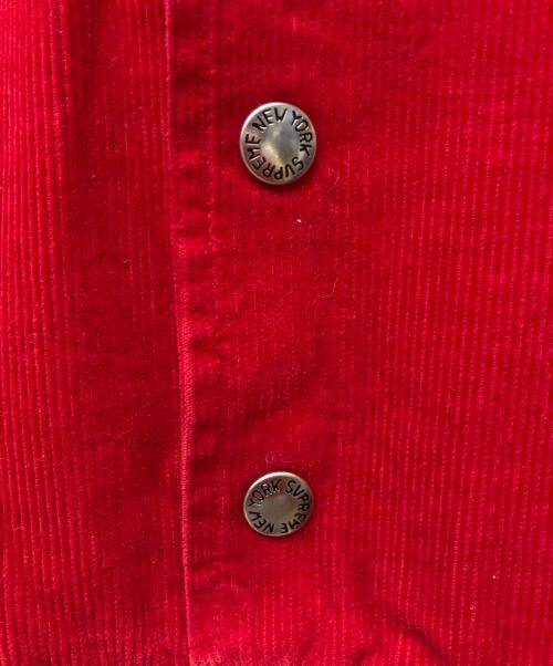 SUPREME（シュプリーム）SUPREME (シュプリーム) コーチジャケット corduroy pullover レッド サイズ:Lの古着・服飾アイテム