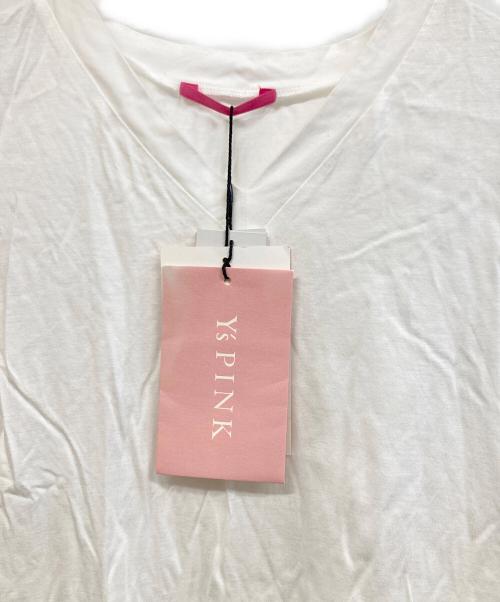 Y's PINK（ワイズ ピンク）Y's PINK (ワイズ ピンク) ノースリーブカットソー ホワイト サイズ:2の古着・服飾アイテム